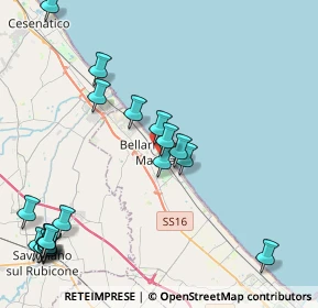 Mappa Via Livio Andronico, 47814 Bellaria-Igea Marina RN, Italia (5.4815)