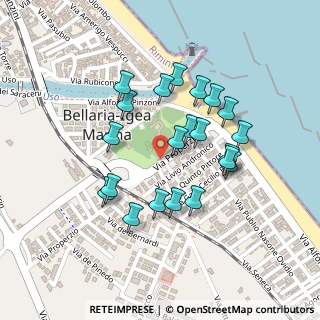 Mappa Via Livio Andronico, 47814 Bellaria-Igea Marina RN, Italia (0.19524)