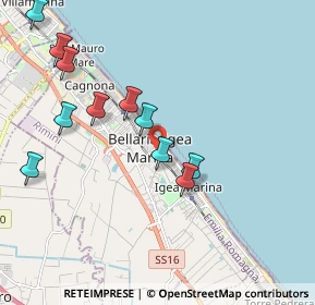 Mappa Via Livio Andronico, 47814 Bellaria-Igea Marina RN, Italia (2.09727)