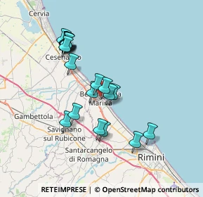 Mappa Via Livio Andronico, 47814 Bellaria-Igea Marina RN, Italia (6.7225)