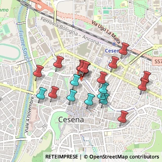 Mappa Via Uberti, 47521 Cesena FC, Italia (0.4255)
