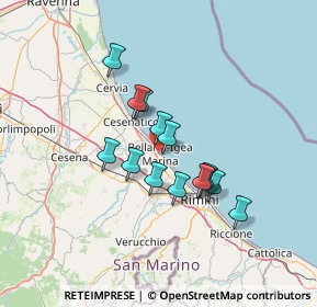 Mappa 47814 Bellaria-Igea Marina RN, Italia (10.63571)