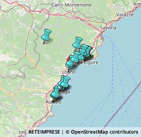 Mappa Via Privata Canneva, 17027 Pietra Ligure SV, Italia (9.622)