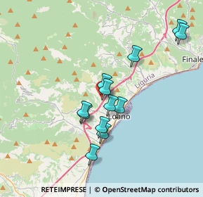 Mappa Via degli Orsolani, 17025 Loano SV, Italia (3.255)