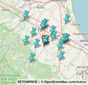 Mappa Via Alessandro Volta, 47014 Meldola FC, Italia (10.668)
