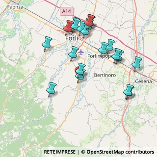 Mappa Via Alessandro Volta, 47014 Meldola FC, Italia (8.599)
