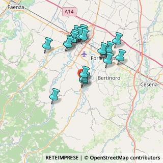 Mappa Via Alessandro Volta, 47014 Meldola FC, Italia (6.887)