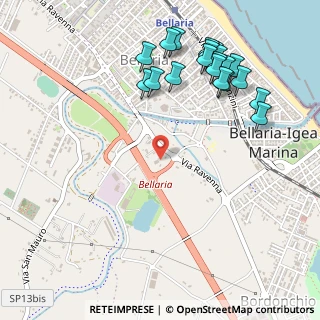 Mappa Via Ravenna, 47814 Bellaria-Igea Marina RN, Italia (0.6255)