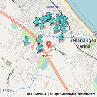 Mappa Via Ravenna, 47814 Bellaria-Igea Marina RN, Italia (0.4775)