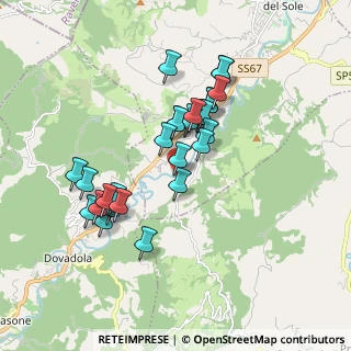 Mappa Via S. Antonio in Gualdo, 47011 Castrocaro Terme e Terra del Sole FC, Italia (1.63704)
