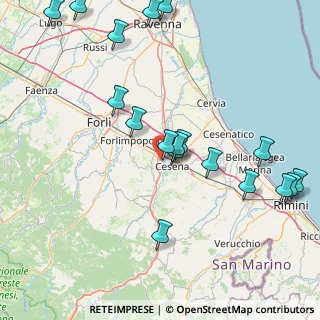Mappa Via Emilia Ponente, 47023 Cesena FC, Italia (19.52167)