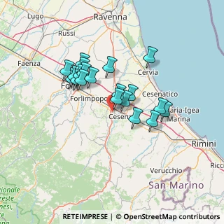 Mappa Via Emilia Ponente, 47023 Cesena FC, Italia (11.591)