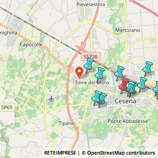 Mappa Via Emilia Ponente, 47023 Cesena FC, Italia (2.81308)