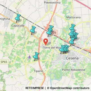 Mappa Via Emilia Ponente, 47023 Cesena FC, Italia (2.12231)