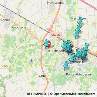 Mappa Via Emilia Ponente, 47023 Cesena FC, Italia (2.4095)