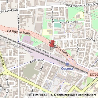 Mappa Via Montecatini, 379, 47521 Cesena, Forlì-Cesena (Emilia Romagna)