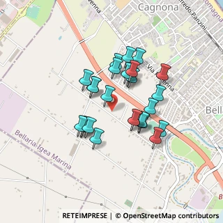 Mappa Via Belvedere, 47814 Bellaria-Igea Marina RN, Italia (0.35385)