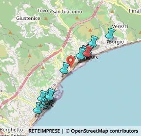 Mappa Via Vignette, 17027 Pietra Ligure SV, Italia (1.8585)