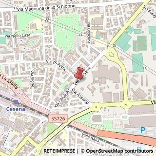 Mappa Via Cervese, 47521 Cesena FC, Italia, 47521 Cesena, Forlì-Cesena (Emilia Romagna)