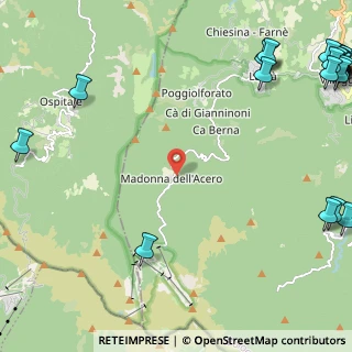 Mappa Località Beata Vergine dell'Acero, 40042 Lizzano in Belvedere BO, Italia (4.075)