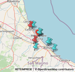 Mappa Via A. Tombesi, 47814 Bellaria-Igea Marina RN, Italia (8.27182)