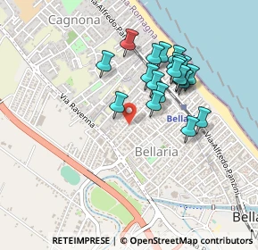 Mappa Via A. Tombesi, 47814 Bellaria-Igea Marina RN, Italia (0.4035)