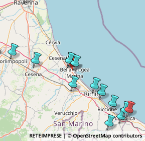 Mappa Via Mauro Elios, 47814 Bellaria-Igea Marina RN, Italia (19.48143)