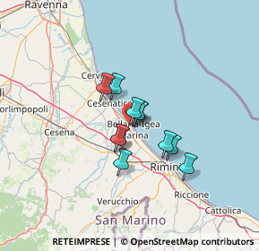 Mappa Via Mauro Elios, 47814 Bellaria-Igea Marina RN, Italia (8.25545)