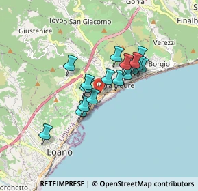 Mappa 17027 Pietra Ligure SV, Italia (1.27211)