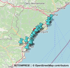 Mappa 17027 Pietra Ligure SV, Italia (9.3145)