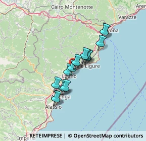 Mappa 17027 Pietra Ligure SV, Italia (9.73294)