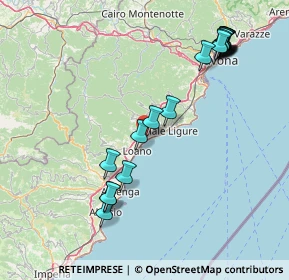 Mappa 17027 Pietra Ligure SV, Italia (18.11333)