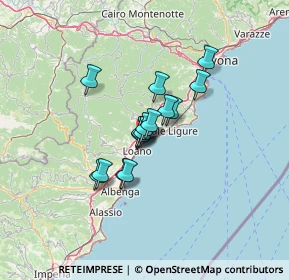 Mappa 17027 Pietra Ligure SV, Italia (8.4175)