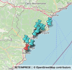 Mappa 17027 Pietra Ligure SV, Italia (8.15)