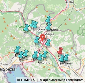 Mappa A12, 19020 Vezzano Ligure SP, Italia (4.028)