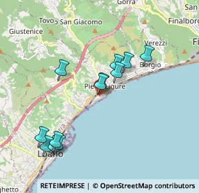 Mappa Via Don Giovanni Bado, 17027 Pietra Ligure SV, Italia (1.87667)