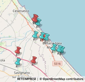 Mappa Via Antonio Vivaldi, 47814 Bellaria-Igea Marina RN, Italia (3.4125)