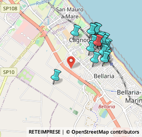 Mappa Via Antonio Vivaldi, 47814 Bellaria-Igea Marina RN, Italia (0.8925)