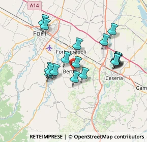 Mappa Piazza della Libertà, 47032 Bertinoro FC, Italia (6.60667)