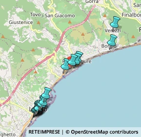 Mappa Via Andrea Basadonne, 17027 Pietra Ligure SV, Italia (2.47333)