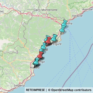 Mappa Lungomare XX Settembre, 17027 Pietra Ligure SV, Italia (9.86412)