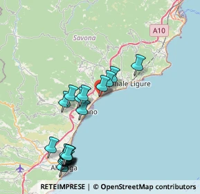 Mappa Lungomare XX Settembre, 17027 Pietra Ligure SV, Italia (8.7695)