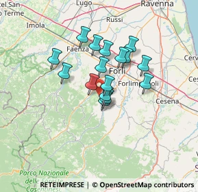 Mappa Via S. Cristoforo, 47016 Predappio FC, Italia (9.96063)
