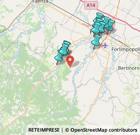Mappa Via S. Cristoforo, 47016 Predappio FC, Italia (7.63769)