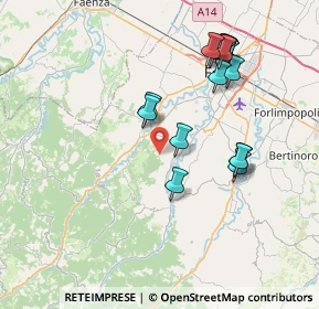 Mappa Via S. Cristoforo, 47016 Predappio FC, Italia (8.2405)