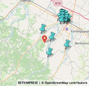 Mappa Via S. Cristoforo, 47016 Predappio FC, Italia (8.72941)