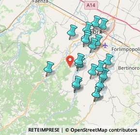 Mappa Via S. Cristoforo, 47016 Predappio FC, Italia (6.702)