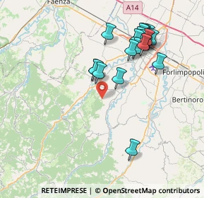 Mappa Via S. Cristoforo, 47016 Predappio FC, Italia (8.004)