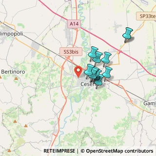 Mappa Via Carlo Cattaneo, 47023 Cesena FC, Italia (2.82167)