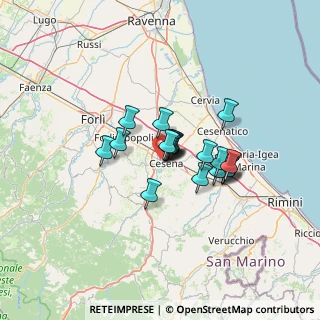 Mappa Via Carlo Cattaneo, 47023 Cesena FC, Italia (8.8775)